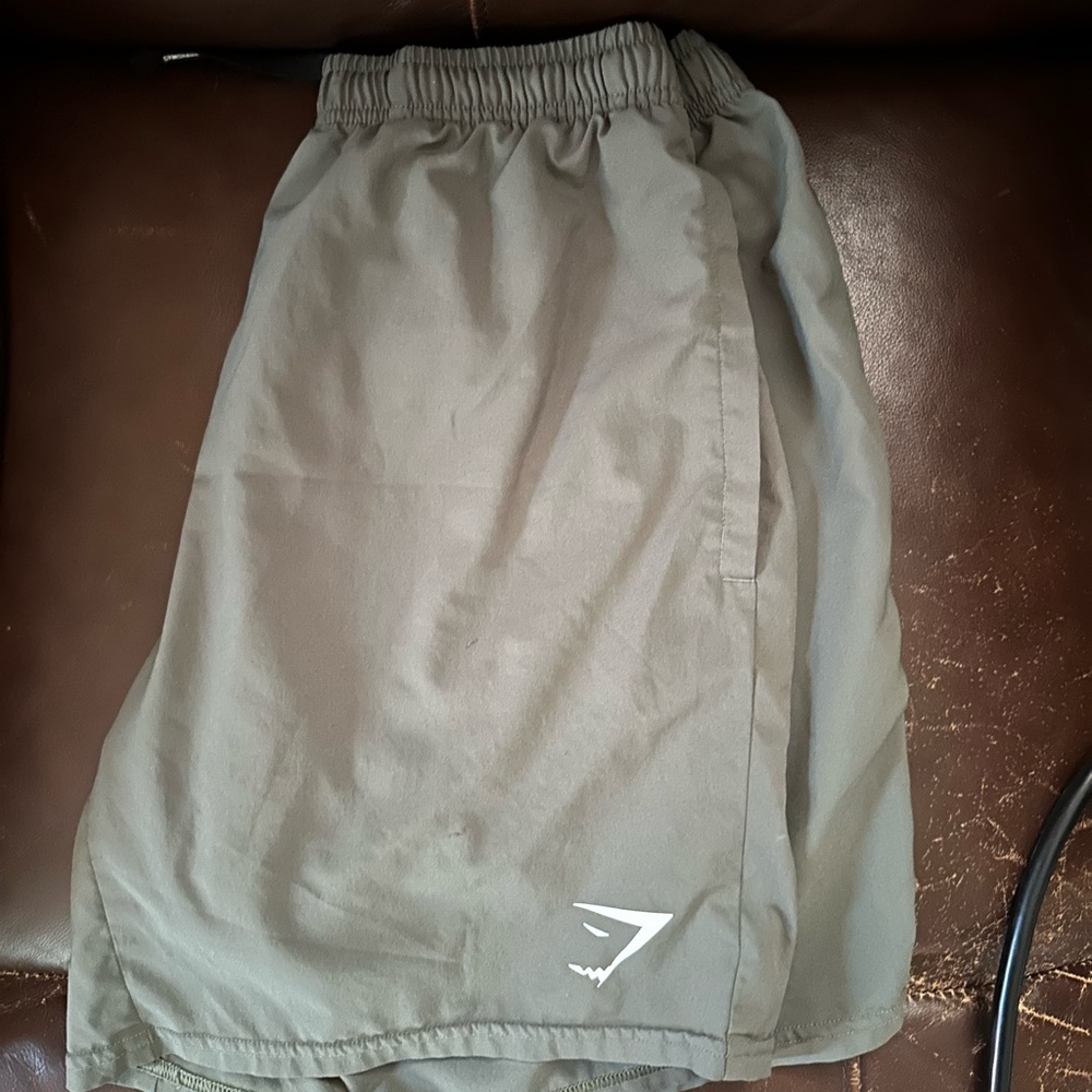 Gymshark Green Athletic Shorts Lightweight Performance